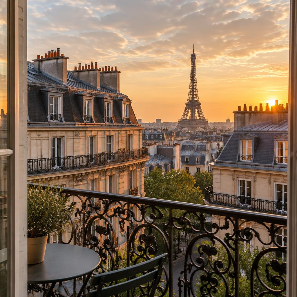 Appartement vue Tour Eiffel